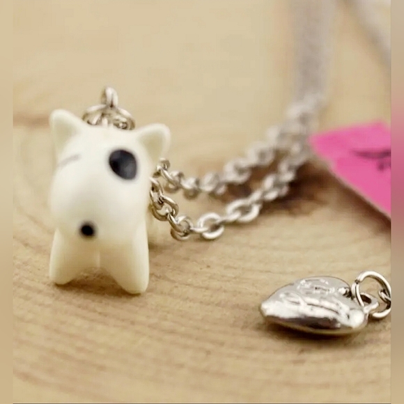 Silver plated chain Bull Terrier necklace BOGO - Picture 7 of 14